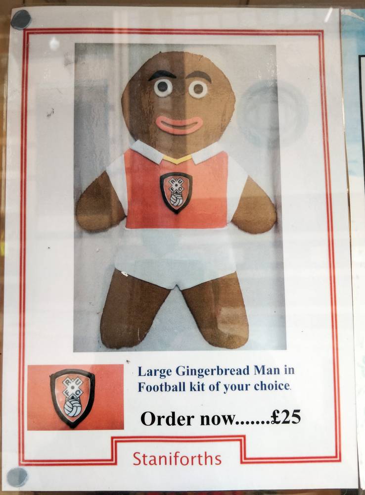 Gingerbread man offering